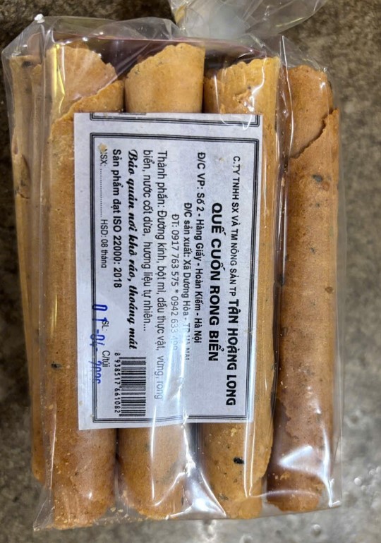 Bánh quế cuộn rong biển Tân Hoàng Long 240g